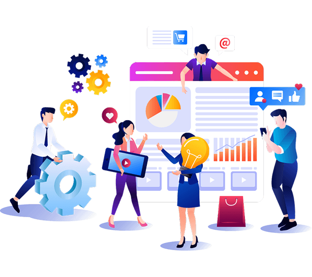 Team collaboration in modern office environment