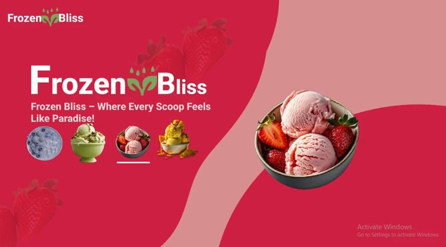 Ice Cream Brand UI Design